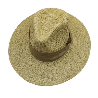 Sombrero trenzado de fibra de bambú